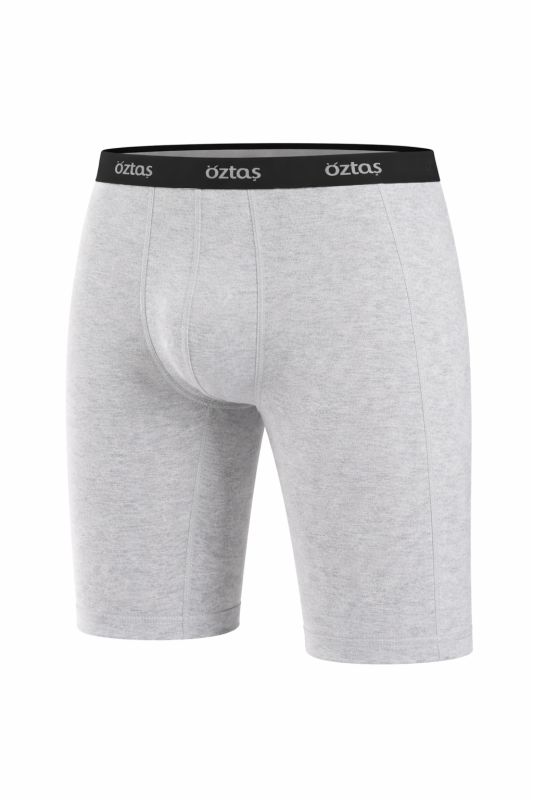 Erkek Lycralı Uzun Boxer Melanj 1737-A