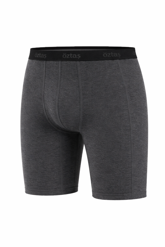 Erkek Lycralı Uzun Boxer Melanj 1737-A