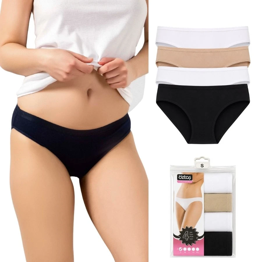Kadın Likralı Bikini 4'Lü Paket 2740-H