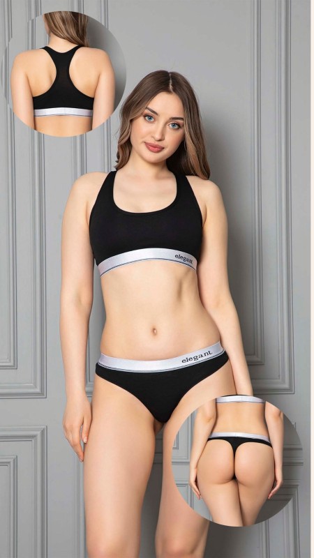 Kadın Elegant Büstiyer -String 23001-YG