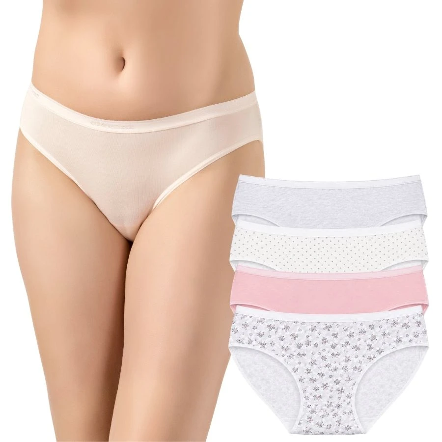 Kadın Confeo Modal Baskılı Bikini 4'Lü Paket 2809-YH