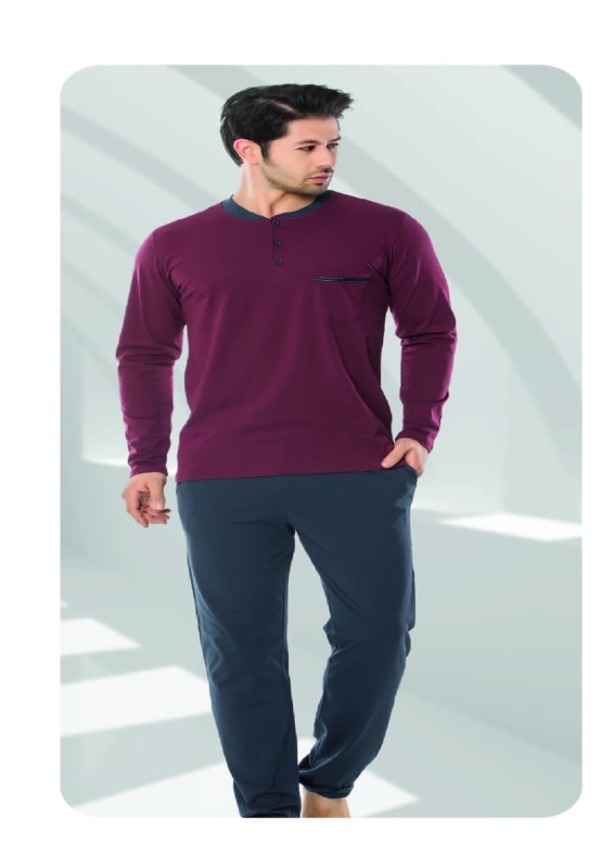 Erkek Patlı  Uzunkol Süprem Pijama  12001-A