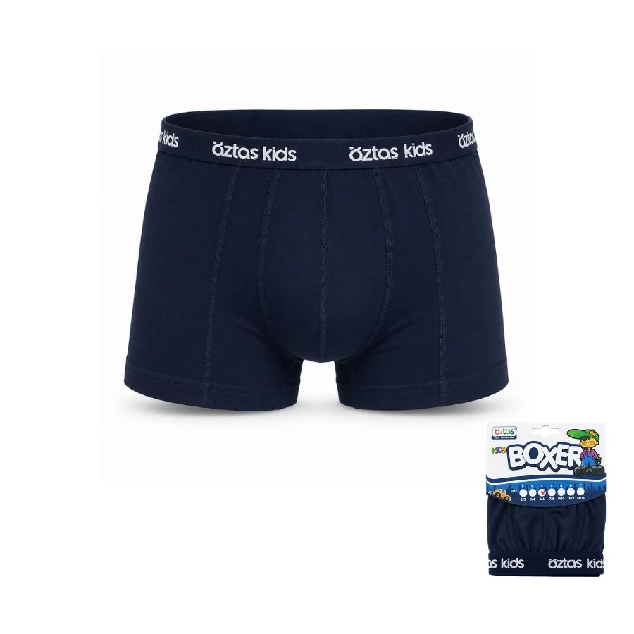 Erkek Çocuk Lycralı Renkli Boxer 3701-A