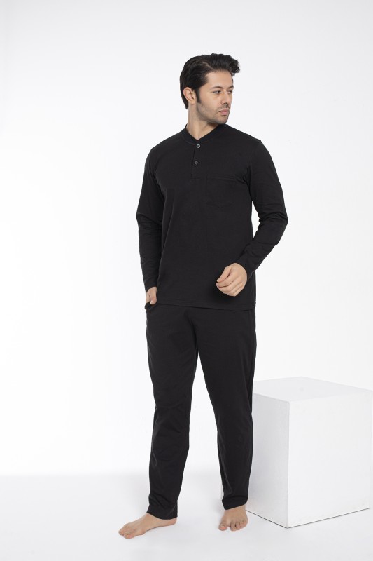 Erkek Patlı Uzunkol Süprem Pijama 12073-A