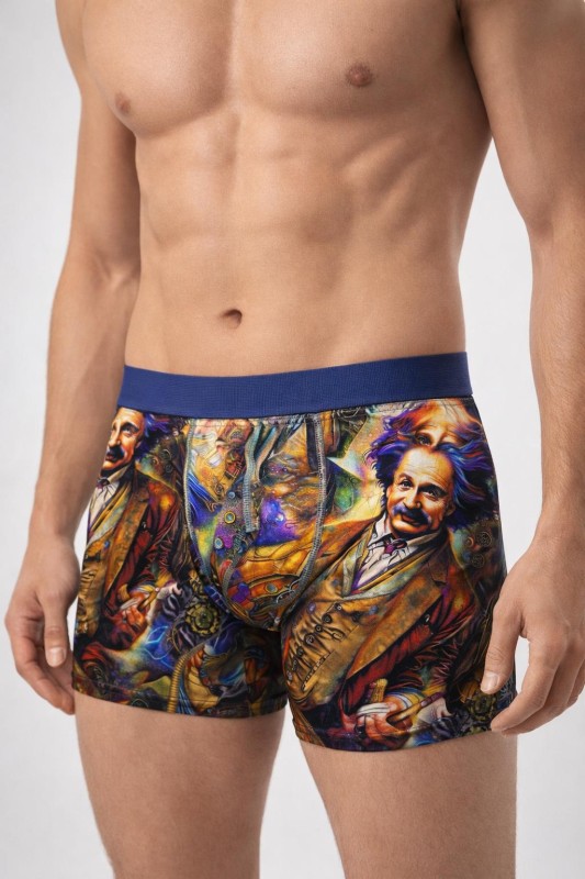 Öztaş Underwear Erkek Dijital Baskılı Lycrali Boxer 1722-A