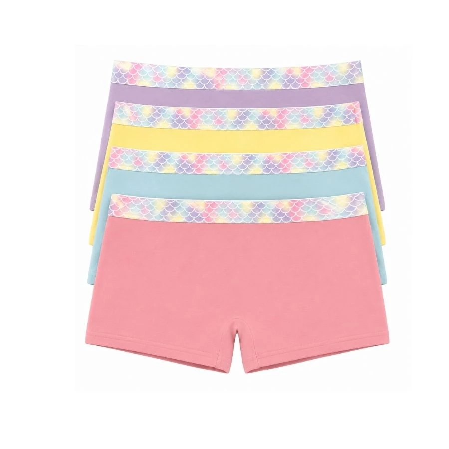 Kız Çocuk Lycralı Short 4'LÜ Paket 4731-H