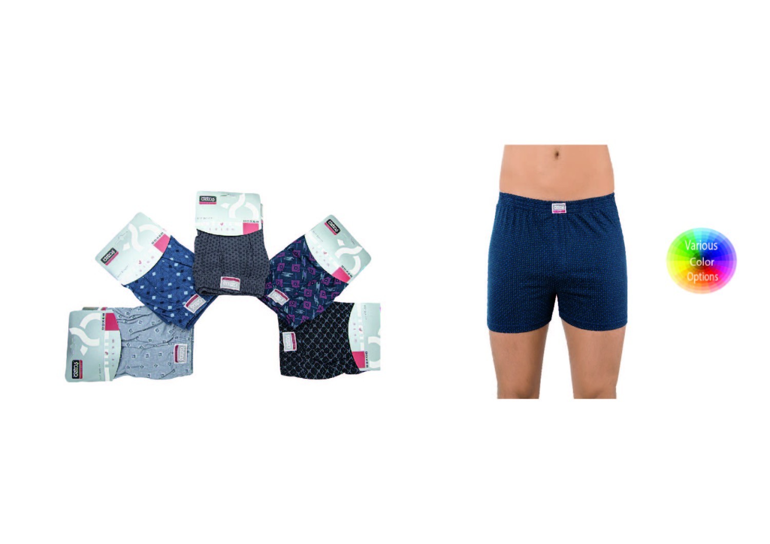 Erkek Penye Boxer Asorti 1123-A